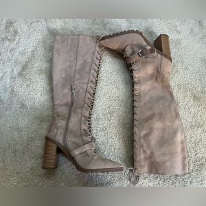 Charles by Charles David Knee High Suede Boots Size 10 NWOT